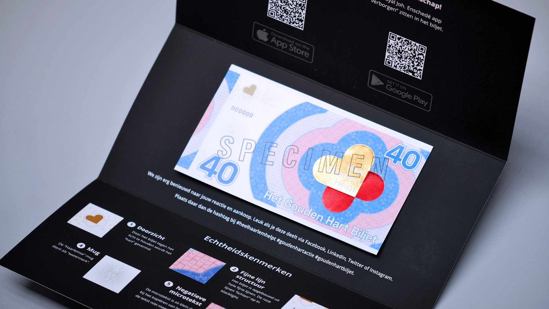 Luxe displaydoos — Gouden Hart Biljet